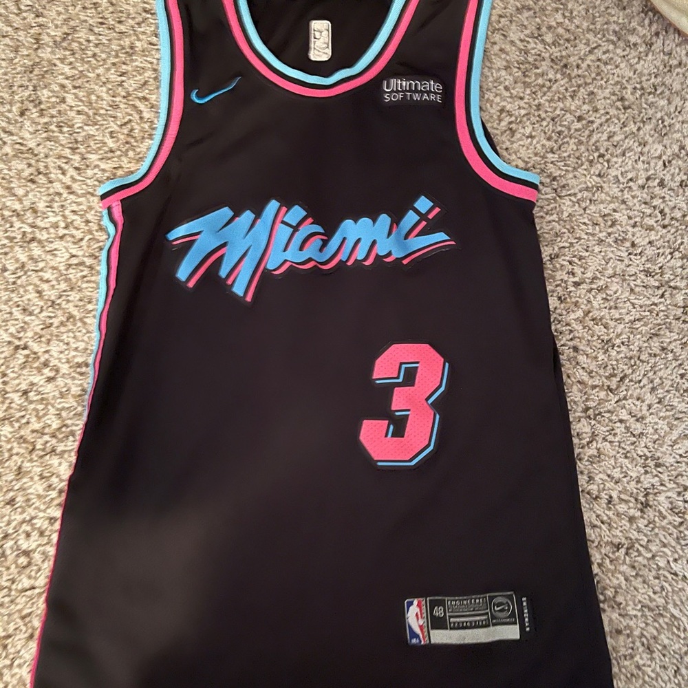 Dwayne wade Miami nights Nike jersey